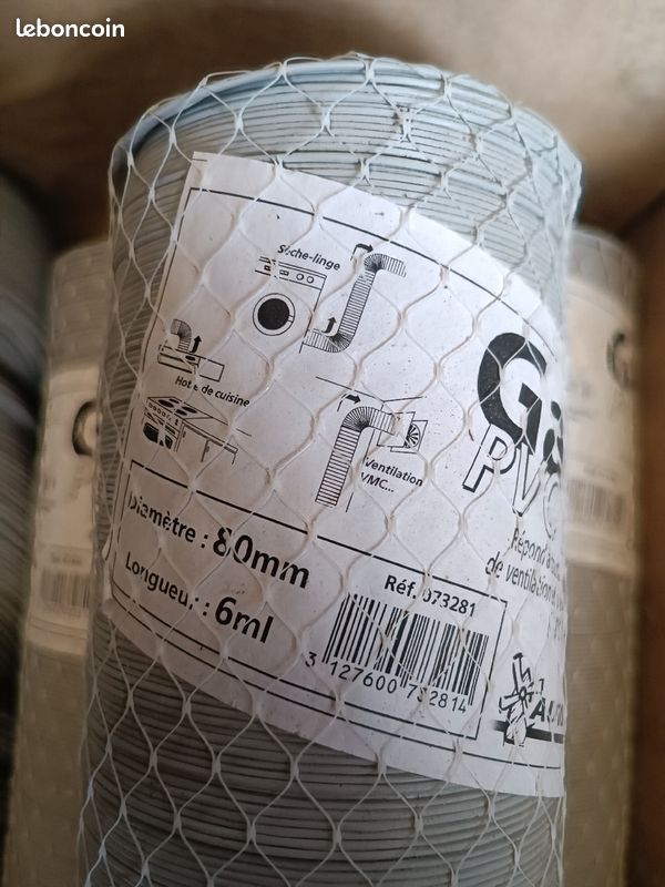 NEUF gaine VMC PVC 80mm x 6m (image 2)