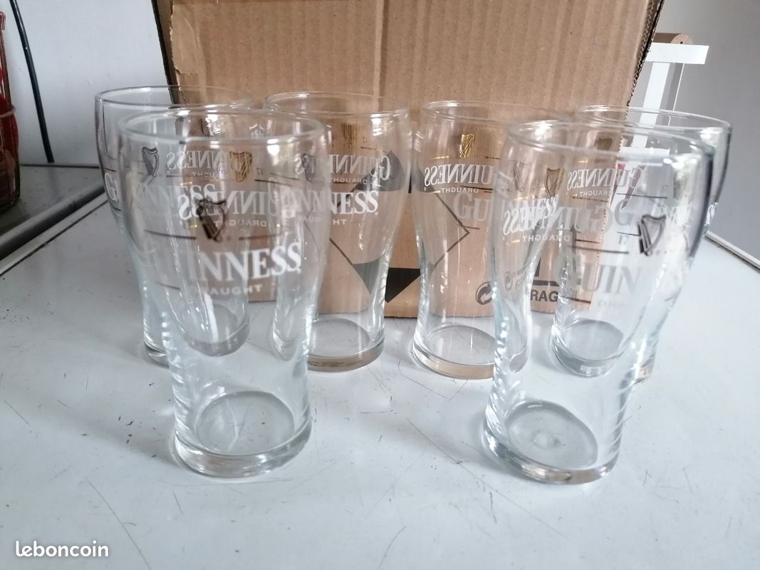 Guinness Lot de 2 verres à bière de 590 ml | Produit officiel certifié