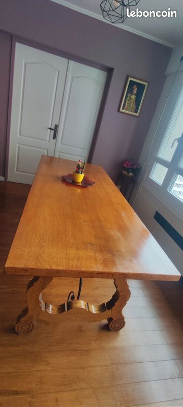 Table en chêne début 20e-style breton (image 3)