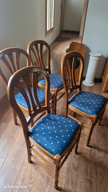 Lot de 4 chaises en bois massif (image 2)