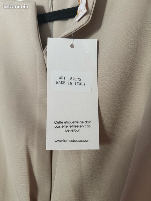 Robe beige élégante La Modeuse (image 5)