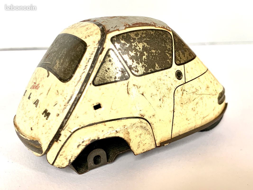 Miniature Gaspard Gaubier BMW Isetta Velam 1956 – Échelle 1/24, En Tôle (état Correct)
