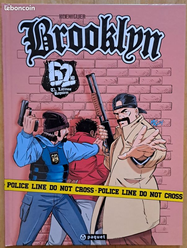 BD EO dédicacé Brooklyn 62nd tome 1 : Latinos Requiem de Koeniguer (image 1)