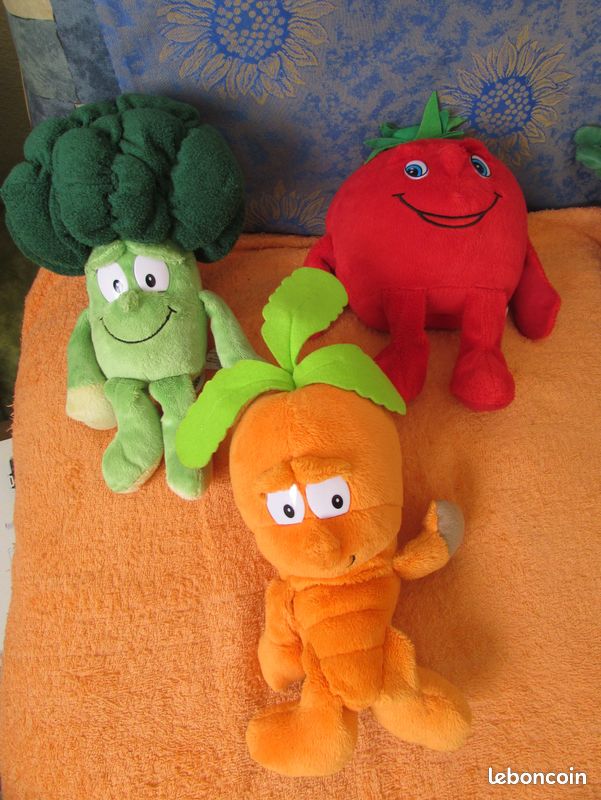 7 peluches fruits / légumes LIDL (image 1)