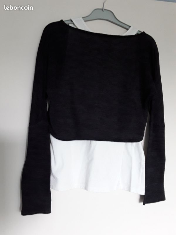 Pull court avec debardeur 14 ans (image 2)