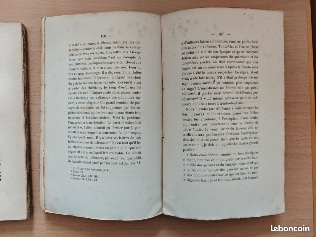Livres rares Constantin et Julien l'Apostat - christianisme antique (image 7)