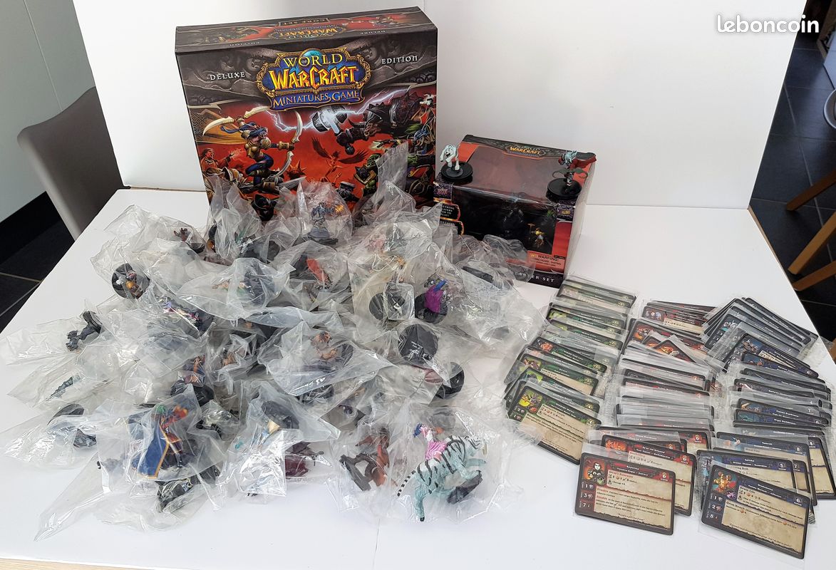 Lot WOW Miniatures- 97 Fig + Starter Pack + Deluxe pack - Jeux & Jouets