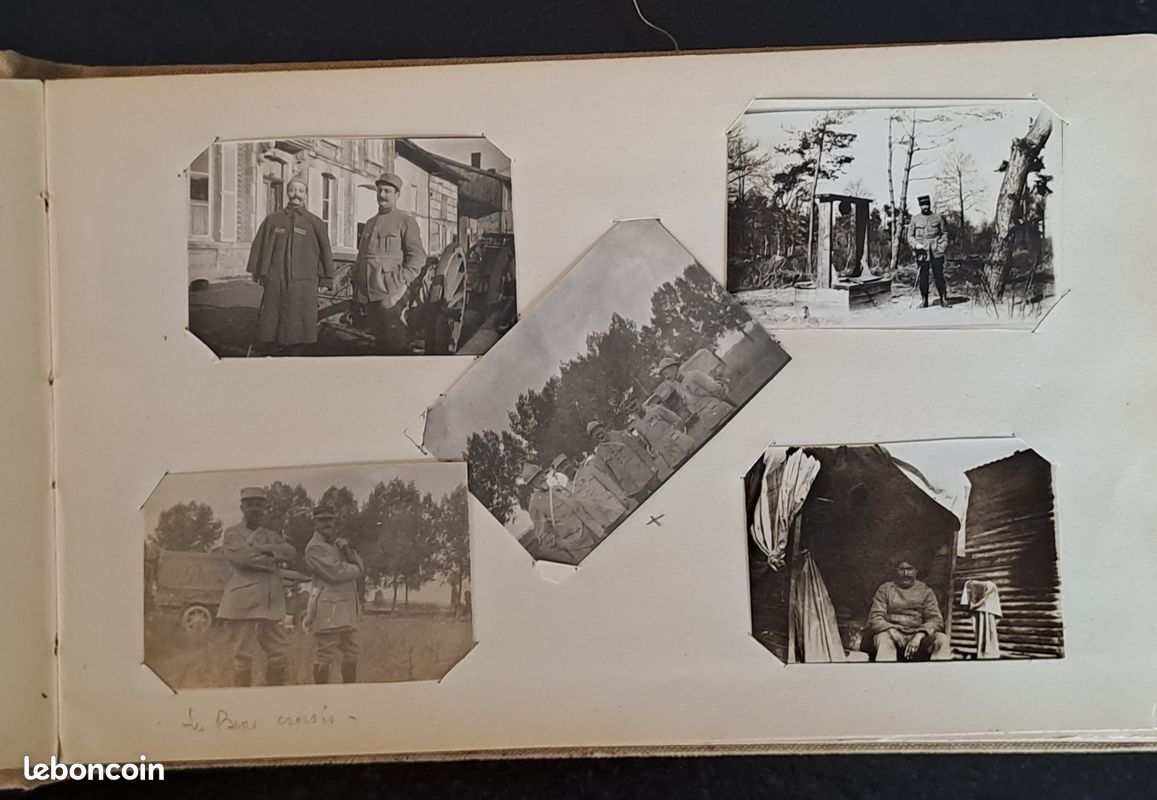 GUERRE 14-18 - ALBUM de 158 PHOTOS ORIGINALES - Plusieurs Régiments d'Infanterie: 40è,15è, 116è, 7è, 6è (image 3)