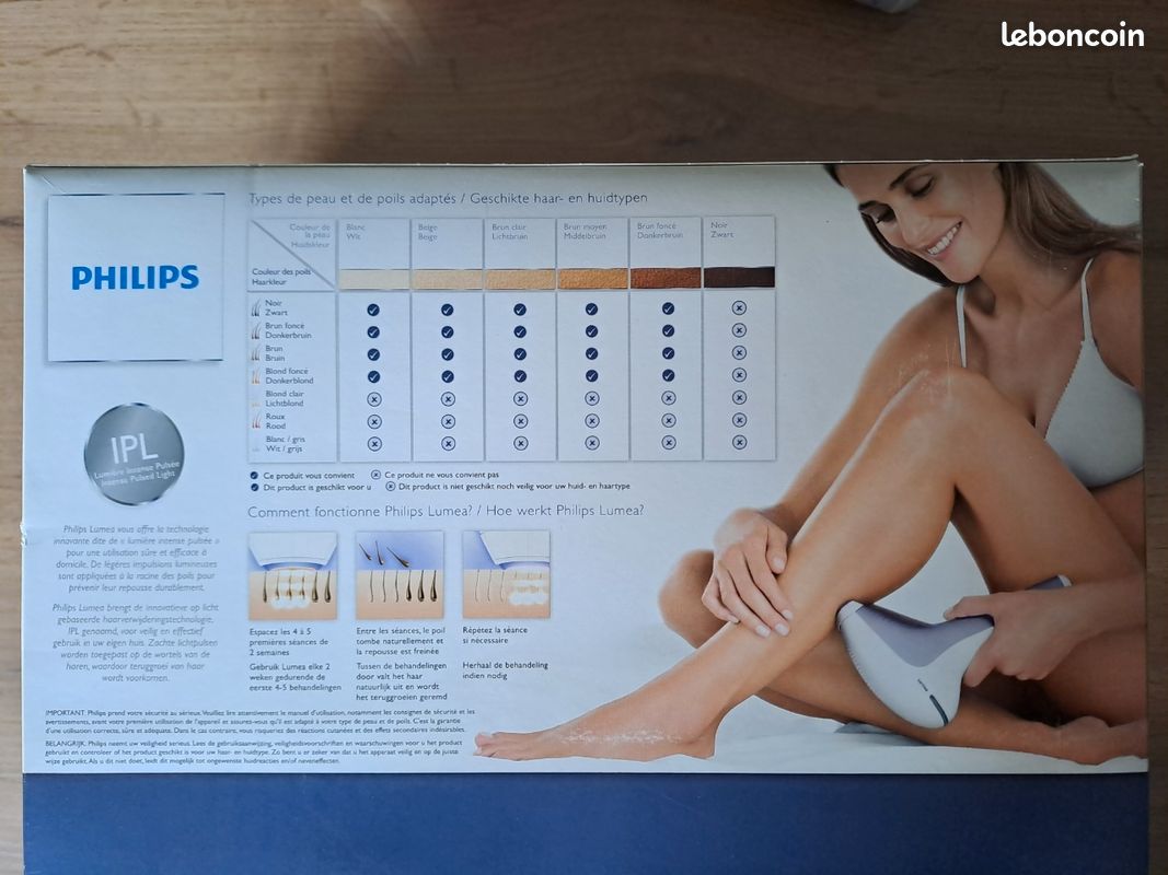Epilateur définitif à lumière pulsée Philips Neuf (image 3)