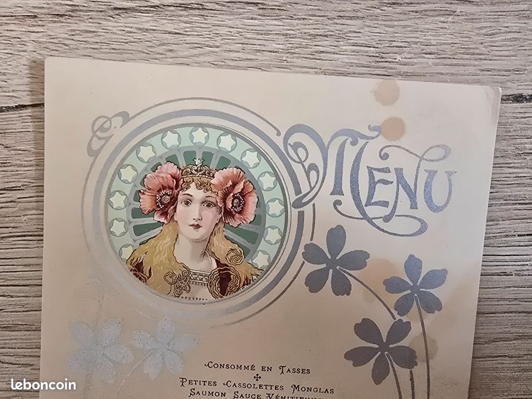 Menu Ancien 1907 - Le Vieux Papier - Dîner Sté Archéologique - 40ème