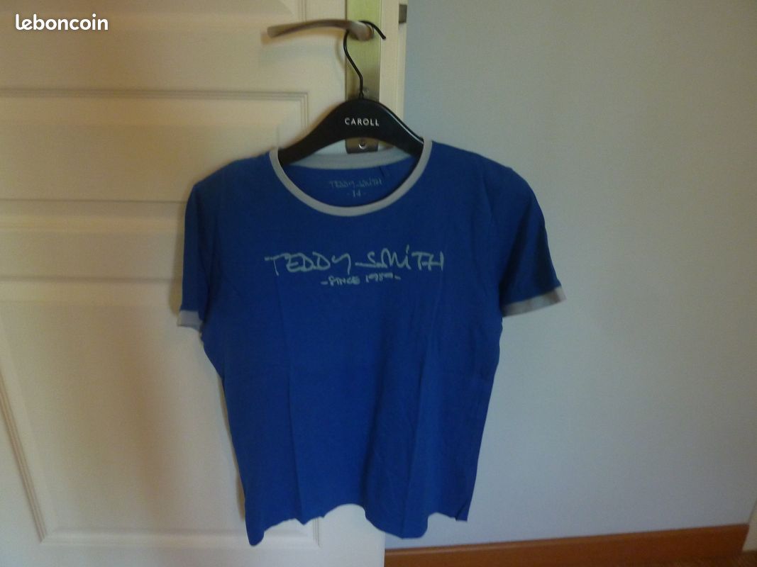 T-shirt bleu marine teddy smith Lal44 (image 1)