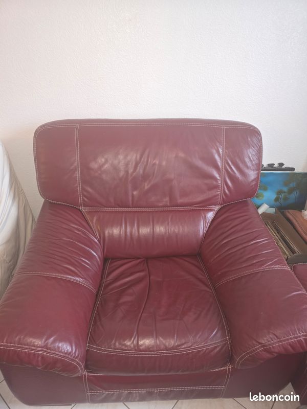 Fauteuil cuir (image 1)
