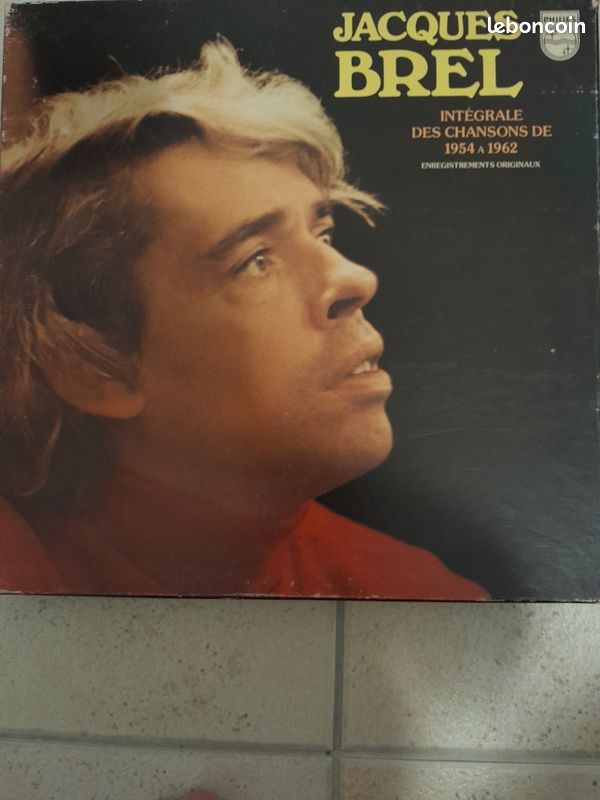 Vinyles 33 tours coffret 5 disques Jacques Brel (image 1)
