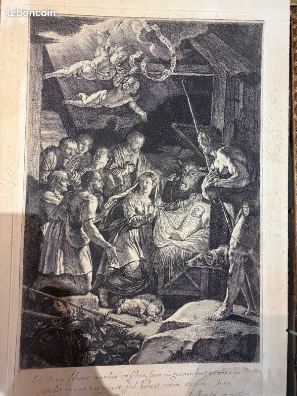 Estampe l’adoration des bergers (image 4)