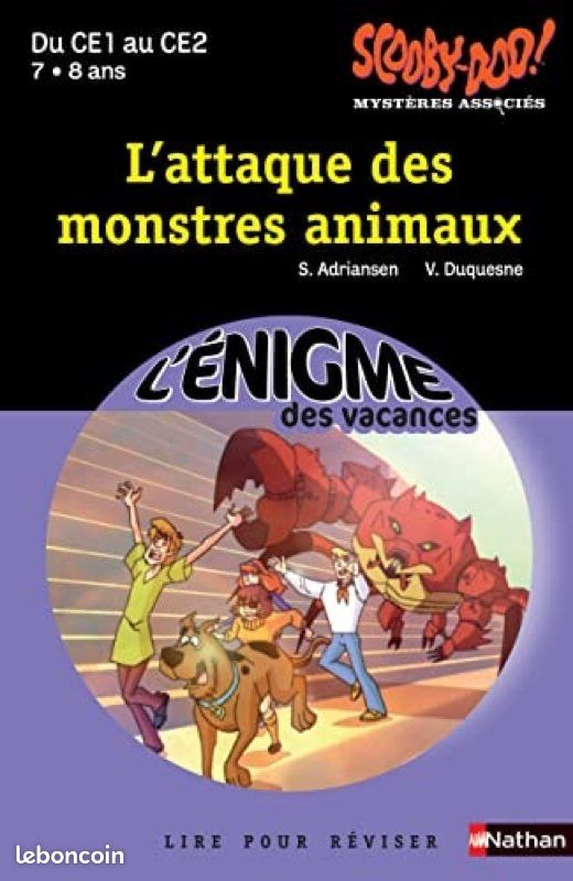 Livre Scooby-Doo L’attaque des monstres animaux Nathan (image 2)
