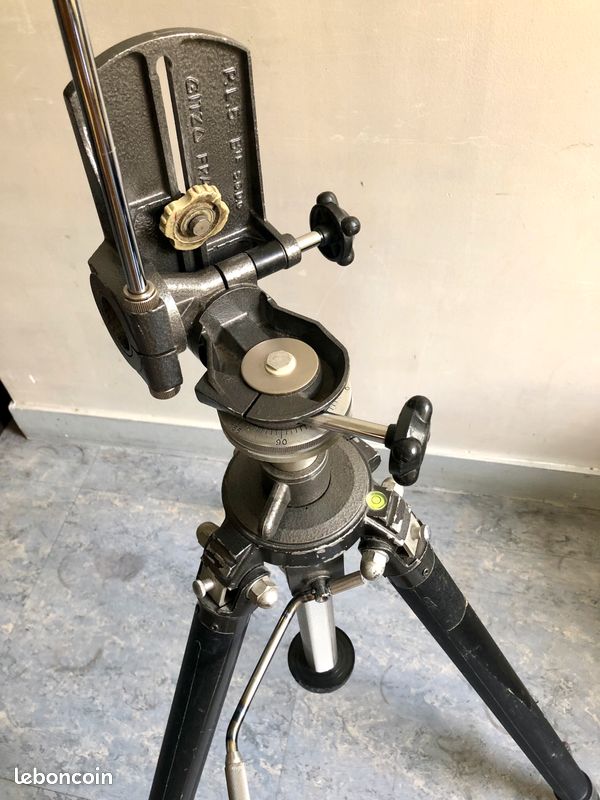 Trépied Gitzo Pro Studex vintage : tête vidéo fluide en fibre de