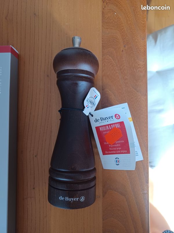 DE BUYER Moulin à Poivre Java Foncé 18cm - Mécanisme Acier Taillé Marlux