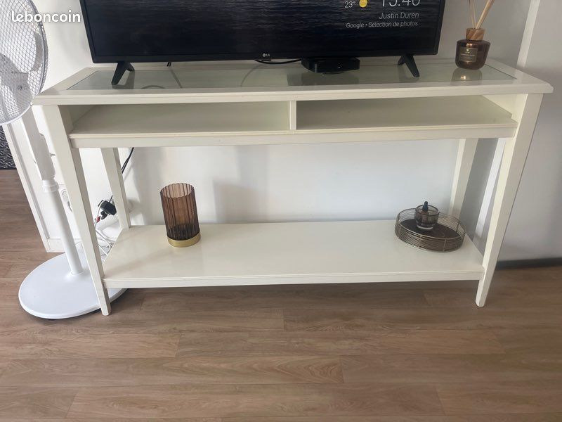 Console bois blanc (image 1)