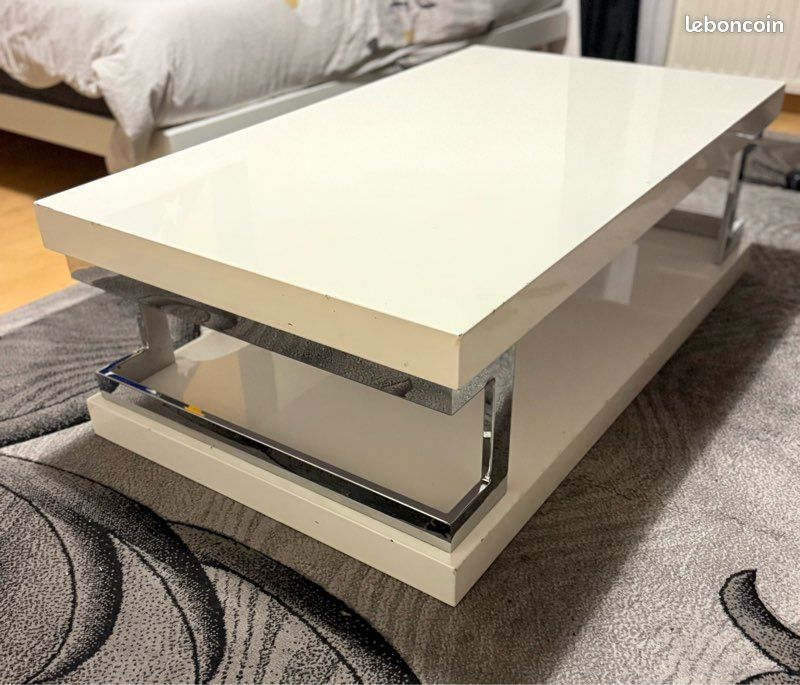 Table basse - Bois - Blanc - Interior's