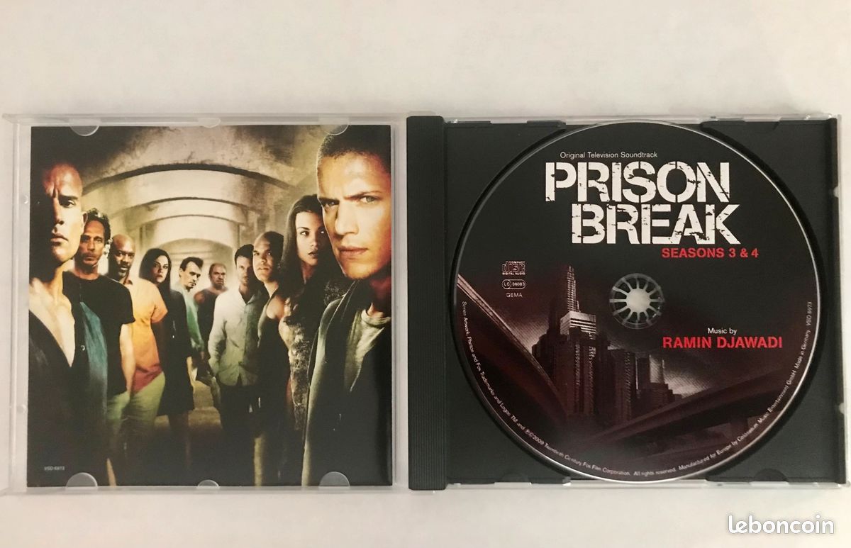 CD de la bande originale de la série Prison Break, saisons 3 et 4, par Ramin Djawadi, label Varèse Sarabande (image 3)