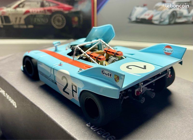 Miniature 1/18 auto art signature Porsche 908/03 Nürburgring 1971 Bell/ Siffert N2 Gulf réf87173 (image 7)