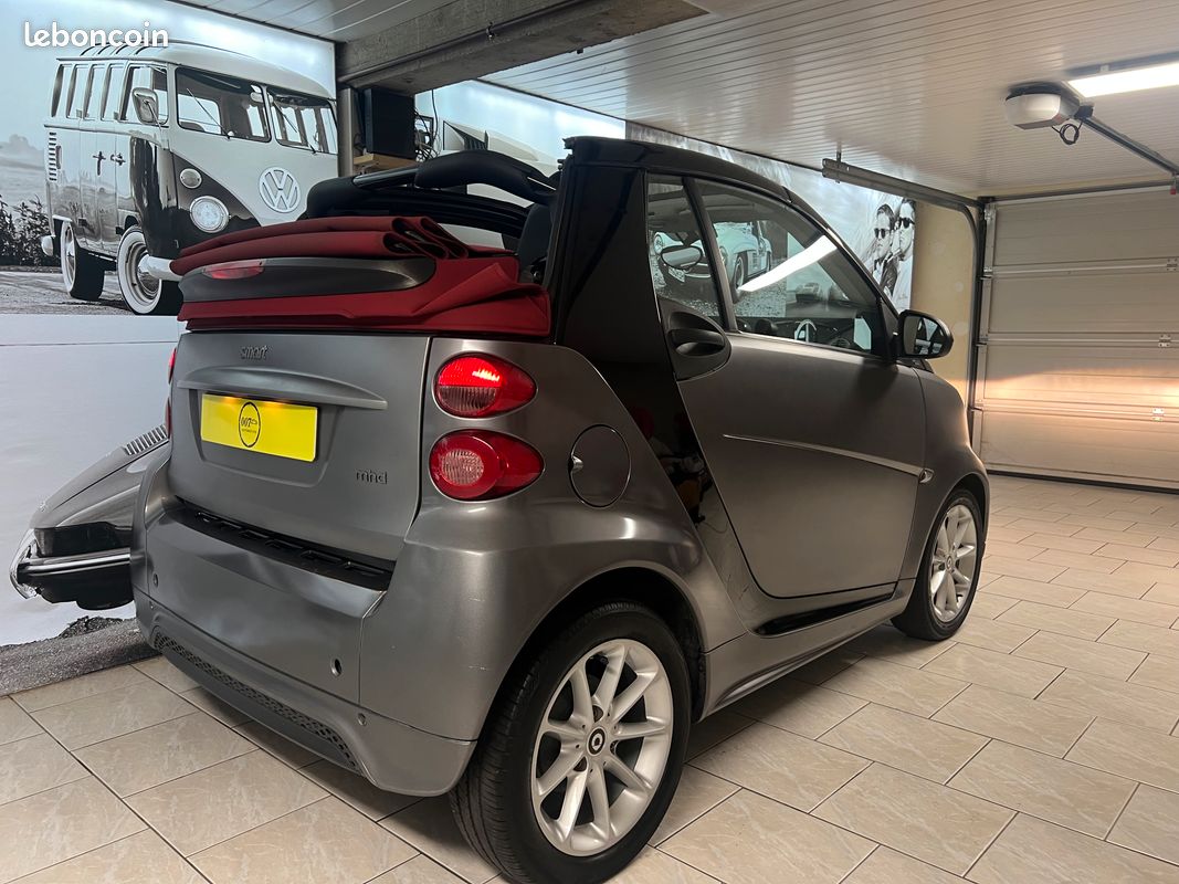 SMART Fortwo II (2) Cabrio Passion MHD 71 Softtouch - Apple CarPlay & Android auto - Feux automatiques - Pneus avant neufs - Révisée pour la vente (image 5)