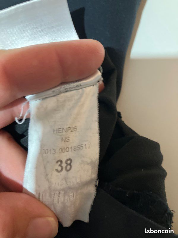 Pantalon NAF NAF TAILLE 38 bleu marine (image 5)
