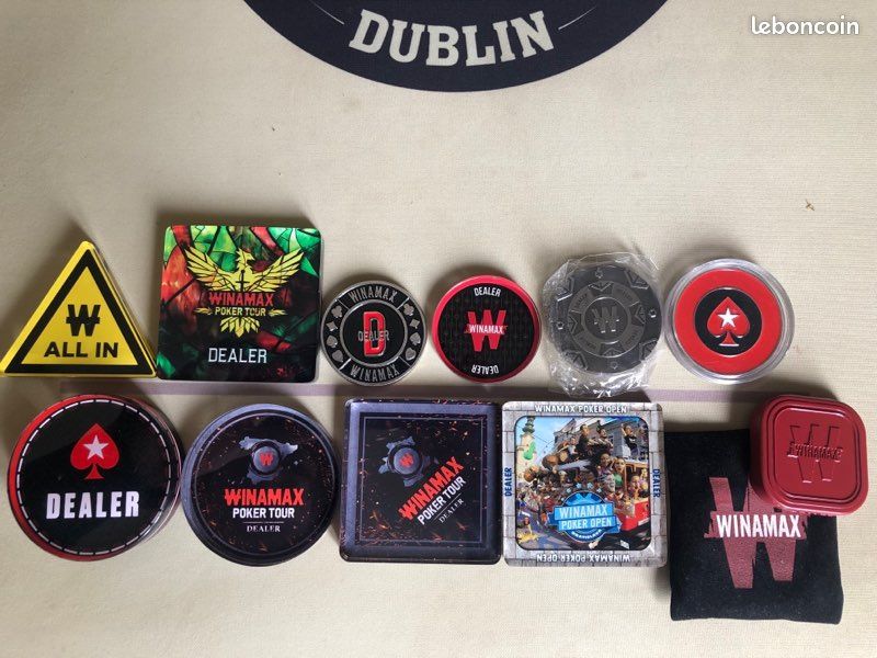 Bouton dealer poker , Winamax , Pokerstars , Barrière WSOP , carte de coupe (image 1)