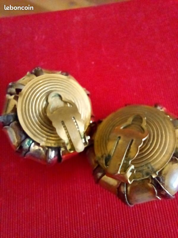 Boucles d'oreilles annees 70 (image 2)