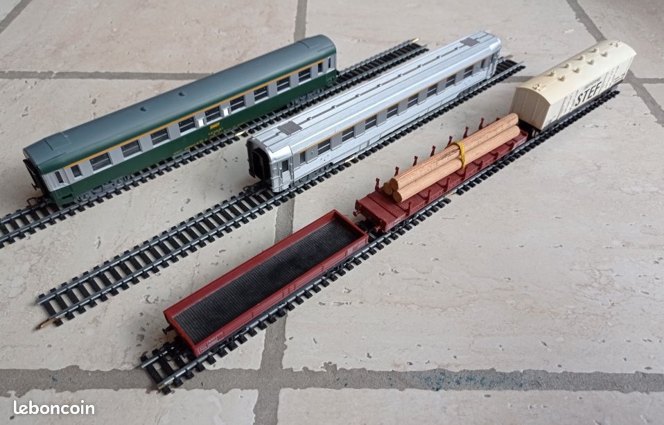 Valise de train miniature à l'échelle HO de 24 po. - France Valise de train miniature à l'échelle HO de 24 po. - France