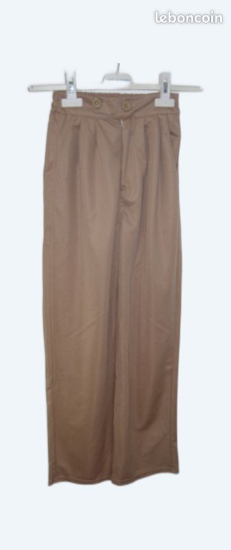 Pantalon fluide beige Taille S (image 1)