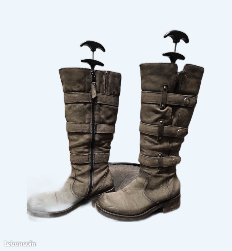 Bottes cuir Mjus avec 3 brides réglables T38 (image 1)