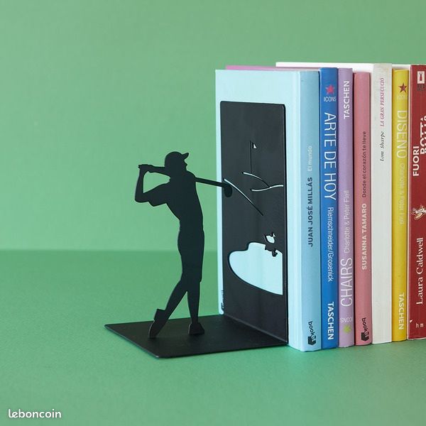 Serre-Livres Balvi Singing In The Rain Noir Métal - Décoratif Et Résistant 18x12,5cm