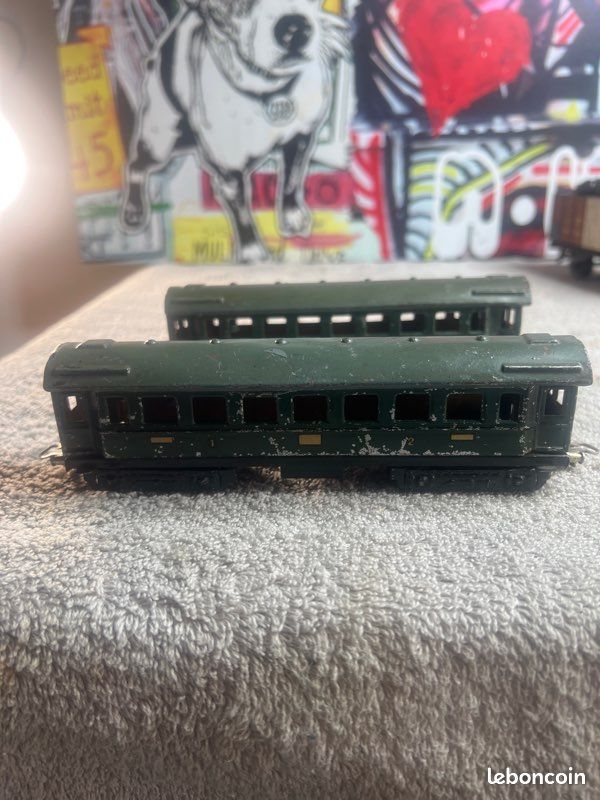 Wagon Voyageurs Marklin 3e Classe – Échelle 0 – N°17270 – Années 40 – Vert