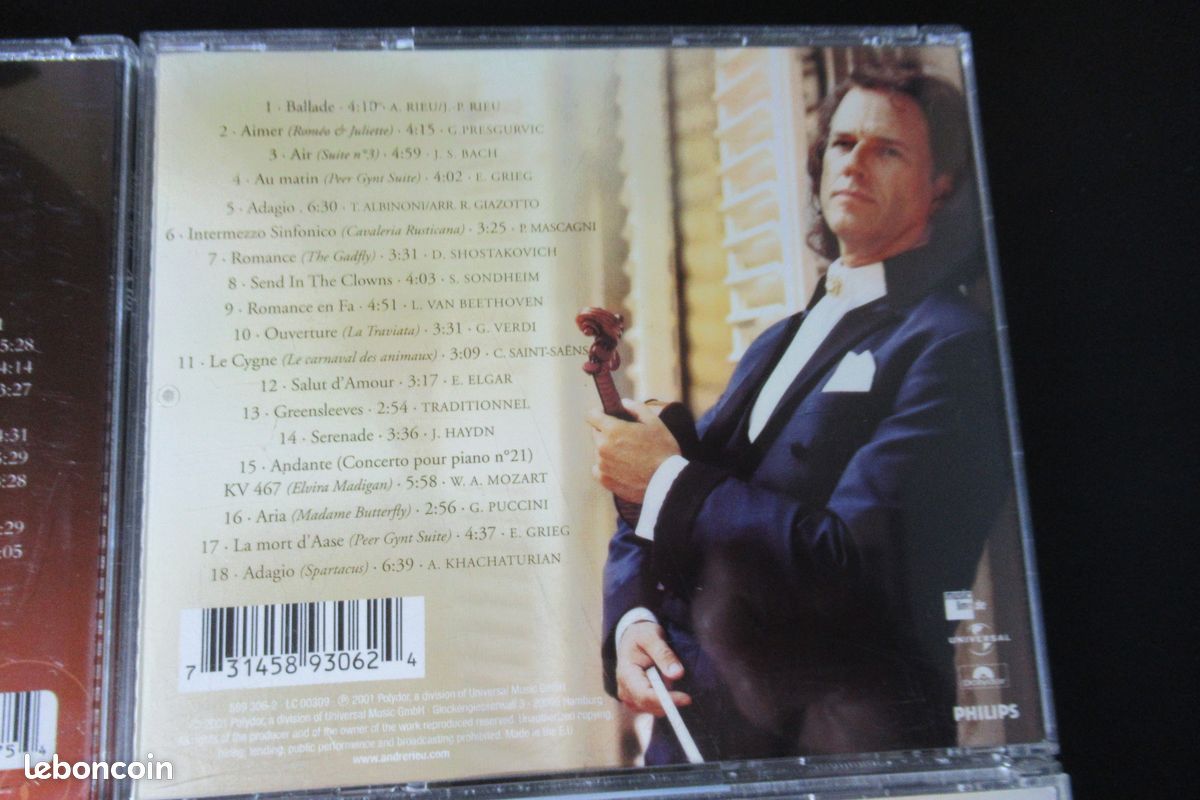 Lot 5 boites avec CD André Rieu à toi aimer croisière romantique bal du siècle il était une fois (image 5)