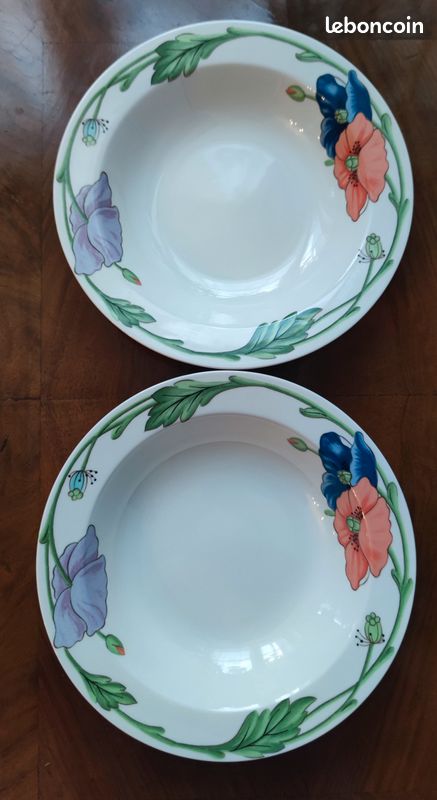 2 petites assiettes creuses Amapola Villeroy & Boch Porcelaine (image 3)