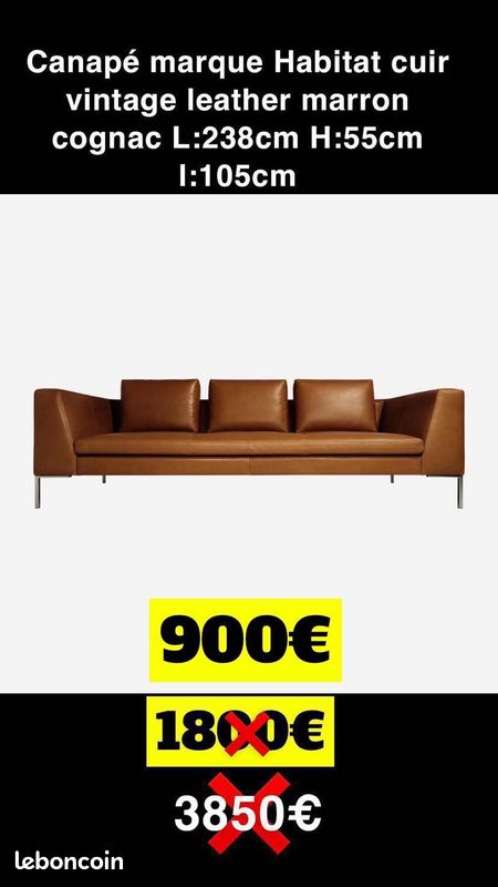 CANAPES angle,convertible,express,cuir (image 15)