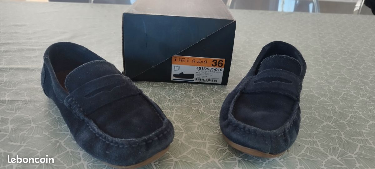 Garçon Mocassin bleu marine 36 Zara (image 1)