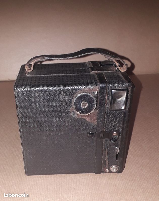 Ancienne Box Appareil Photo SCOUTBOX Lumière Métal Noir + Malle Vintage #B911 - France