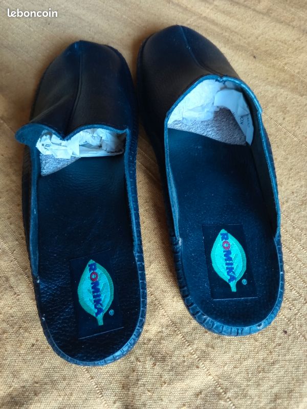 Romika Mule Homme En Cuir Pantoufles Mules Homme Confort En Cuir