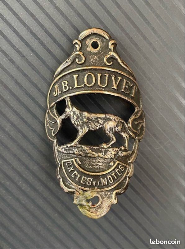 Plaque De Vélo Ancienne - Cycles LOUVE - Vintage Cyclisme