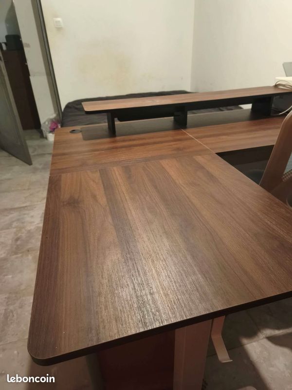 Bureau assis-debout électrique FEZIBO 160 cm – Comme neuf (image 1)