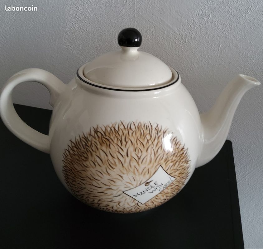Cache-théière Hérisson En Tricot Main, Vert Et Bleu, Pour Théière 3-4 Tasses