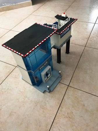 Siège Bleu PLAYMOBIL - Accessoire Pour Commissariat De Police / Maison - Occasion Bon état