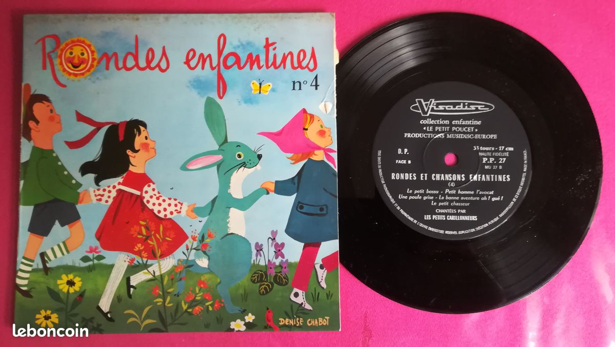 Rondes Enfantines - Album n° 4 / Vinyle 33 t 17 cm (image 1)