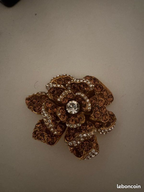 Broche Vintage Sonia Rykiel Années 80 - Strass, Très Bon état