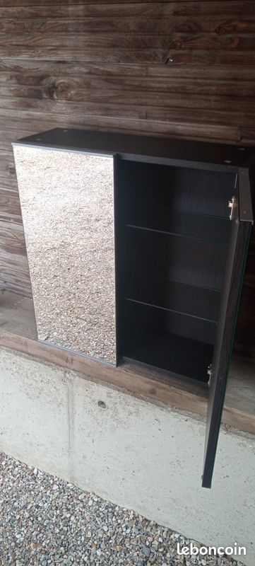 Armoire murale salle de bain avec 2 portes miroirs (image 2)