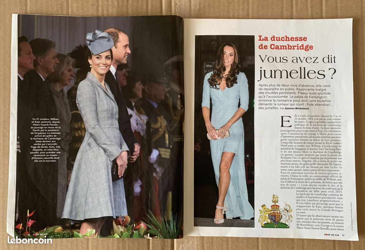 Point de vue 3458 2014 Kate & William d'Angleterre, Siméon II de Bulgarie, FIAC de Paris, Givenchy au musée Thyssen, Nikos Aliagas, Capucine Piot, Christophe de Margerie, duc de Marlborough, etc (image 2)