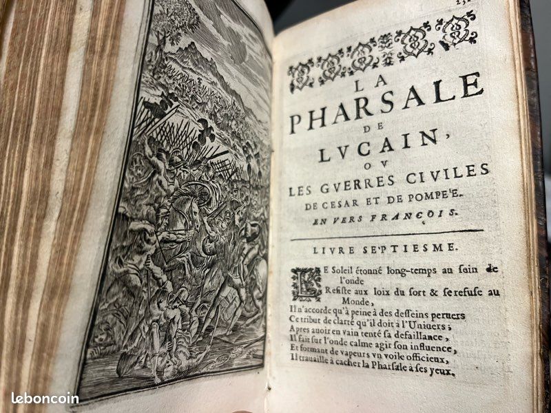 Rarissime : La Pharsale de Lucain mise en vers par Brébeuf (image 5)