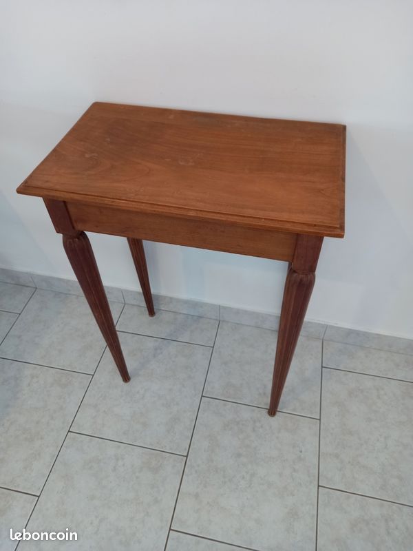 Petite table haute ancienne 53 X 32 H 72 (image 2)